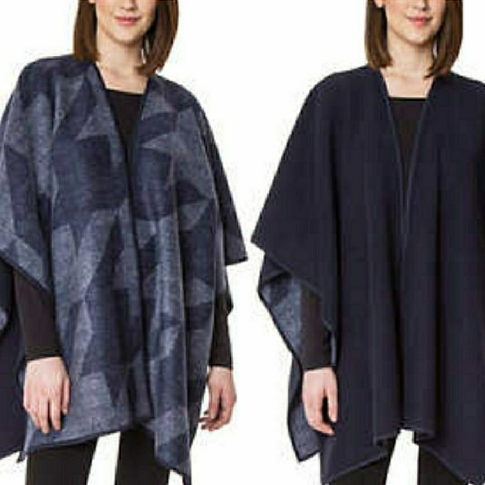 Reversible Puncho Wrap Ike Behar